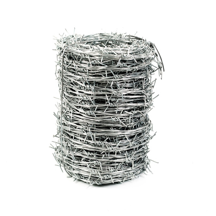Hot dipped galvanized double barbed wire fence